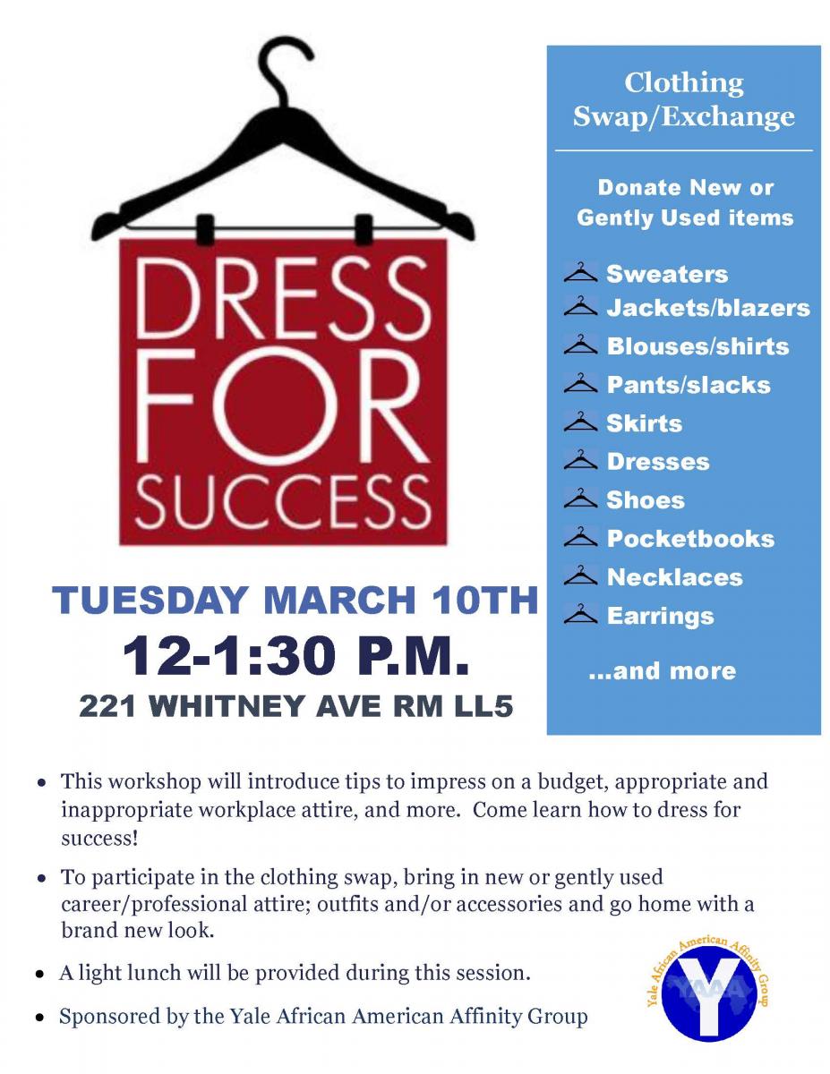 Dress for success outlet clothing drive